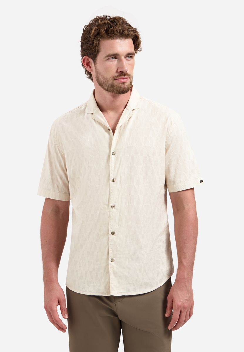 Shirt Short Sleeve Jacquard