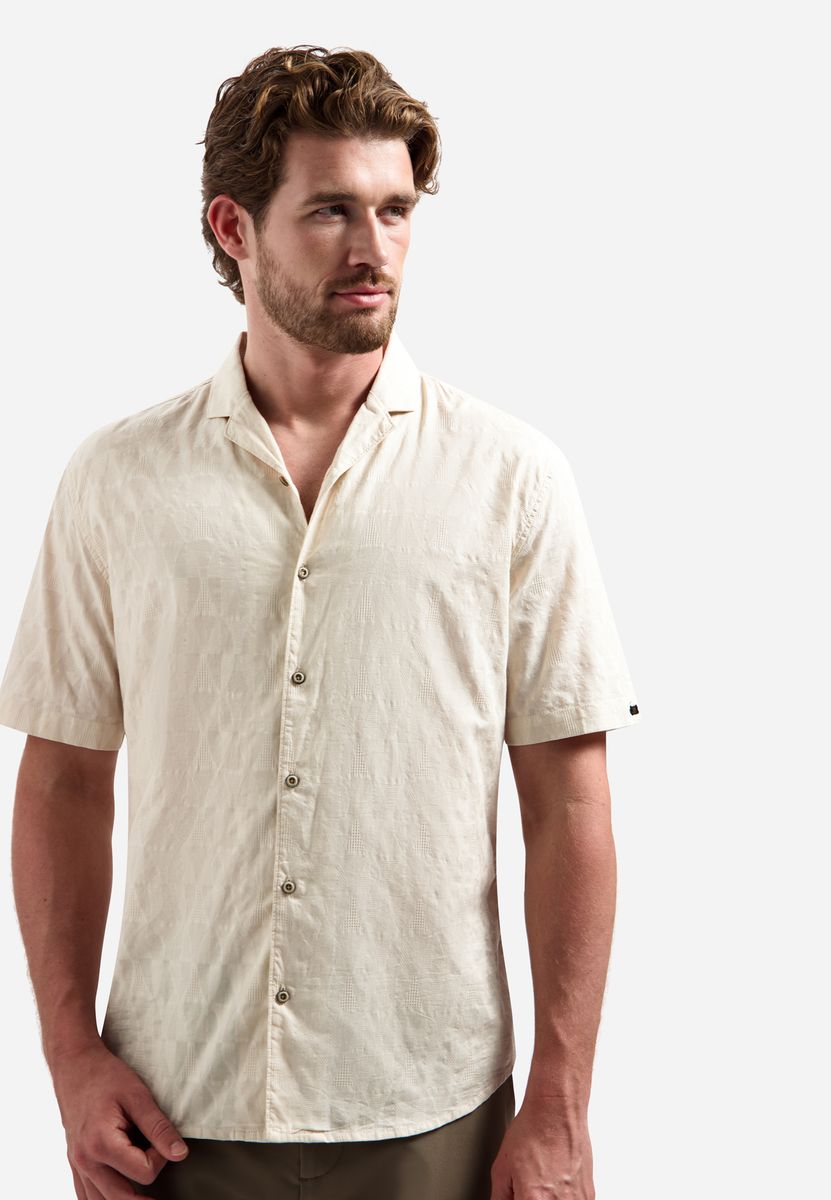 Shirt Short Sleeve Jacquard