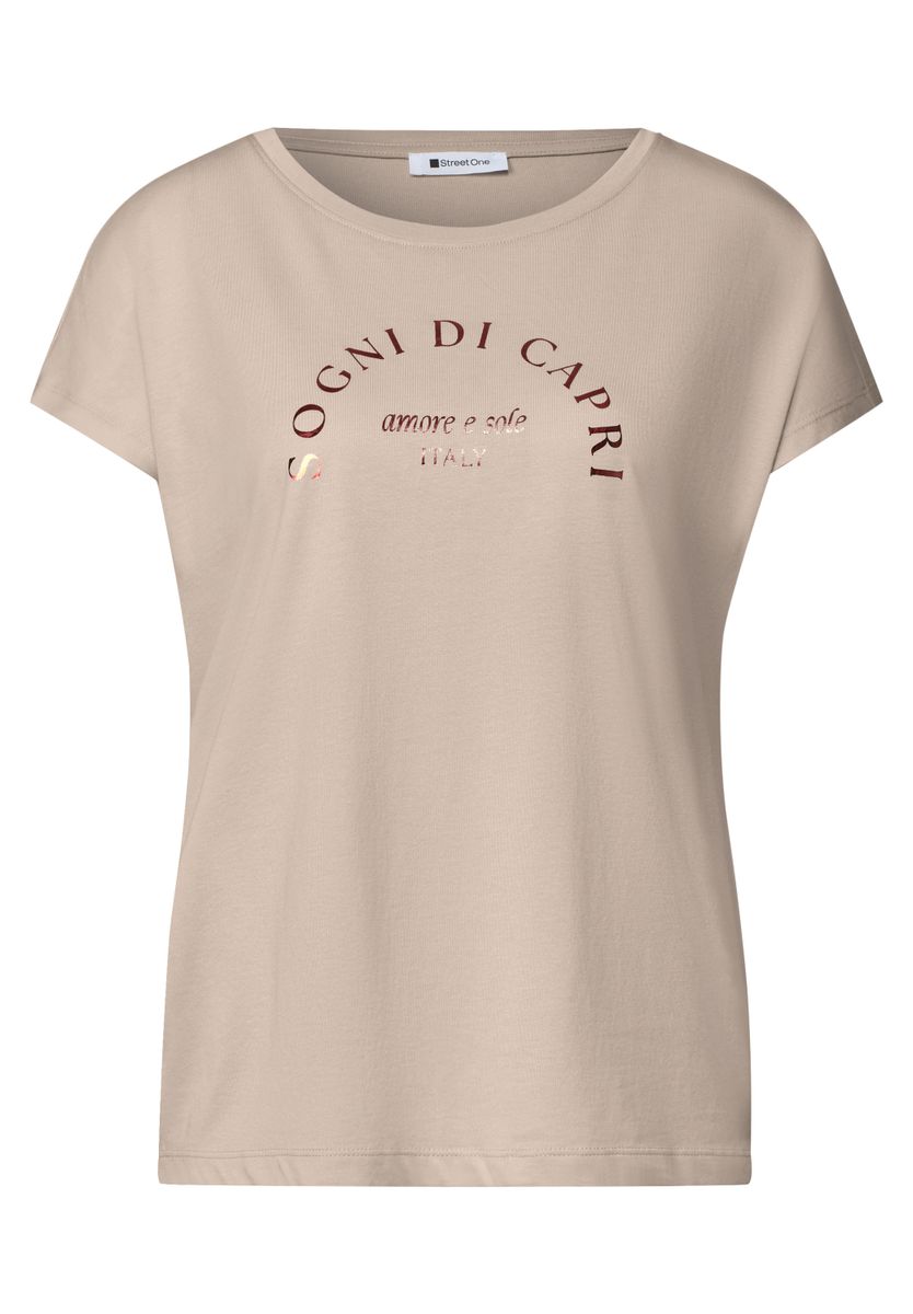 Dropped Shoulder Shirt mit Rundhals