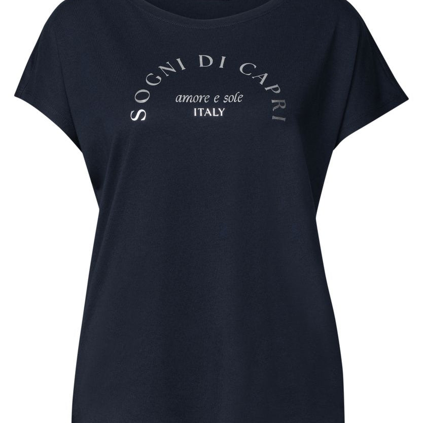 Dropped Shoulder Shirt mit Rundhals