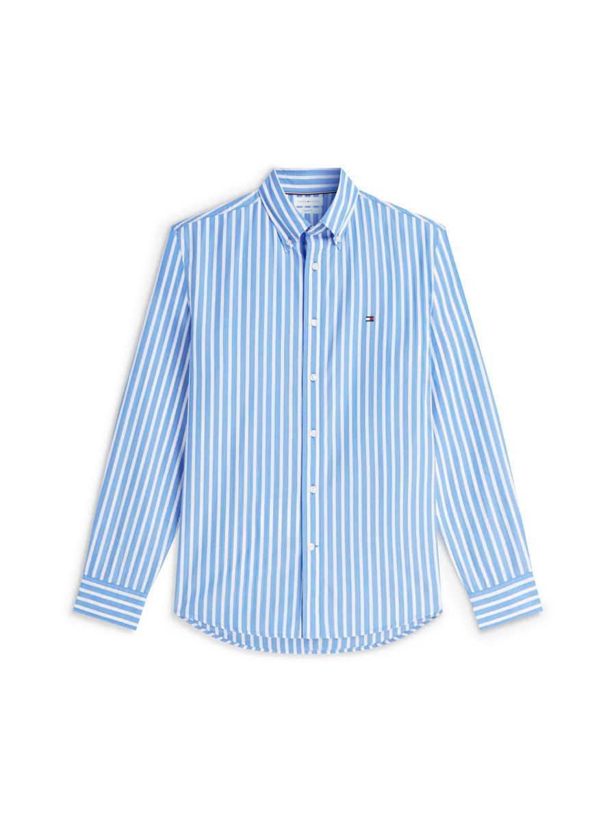 FLEX POPLIN SEASONAL STRIPE SHT