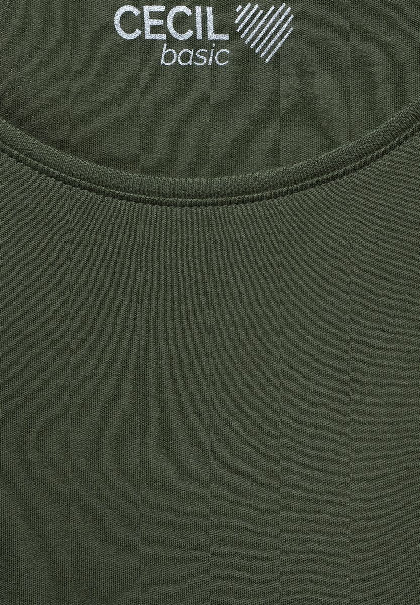 Basic T-Shirt mit Rundhals in Unifarbe