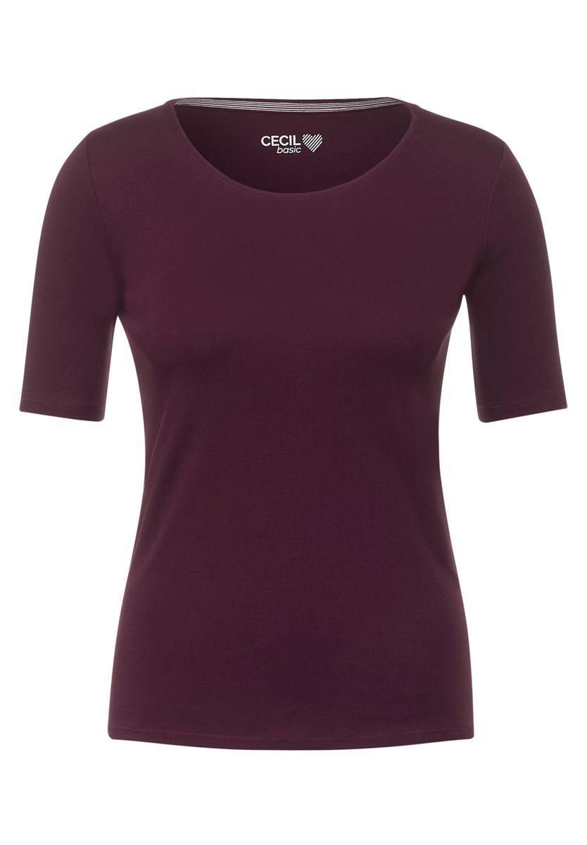 T-Shirt in Unifarbe