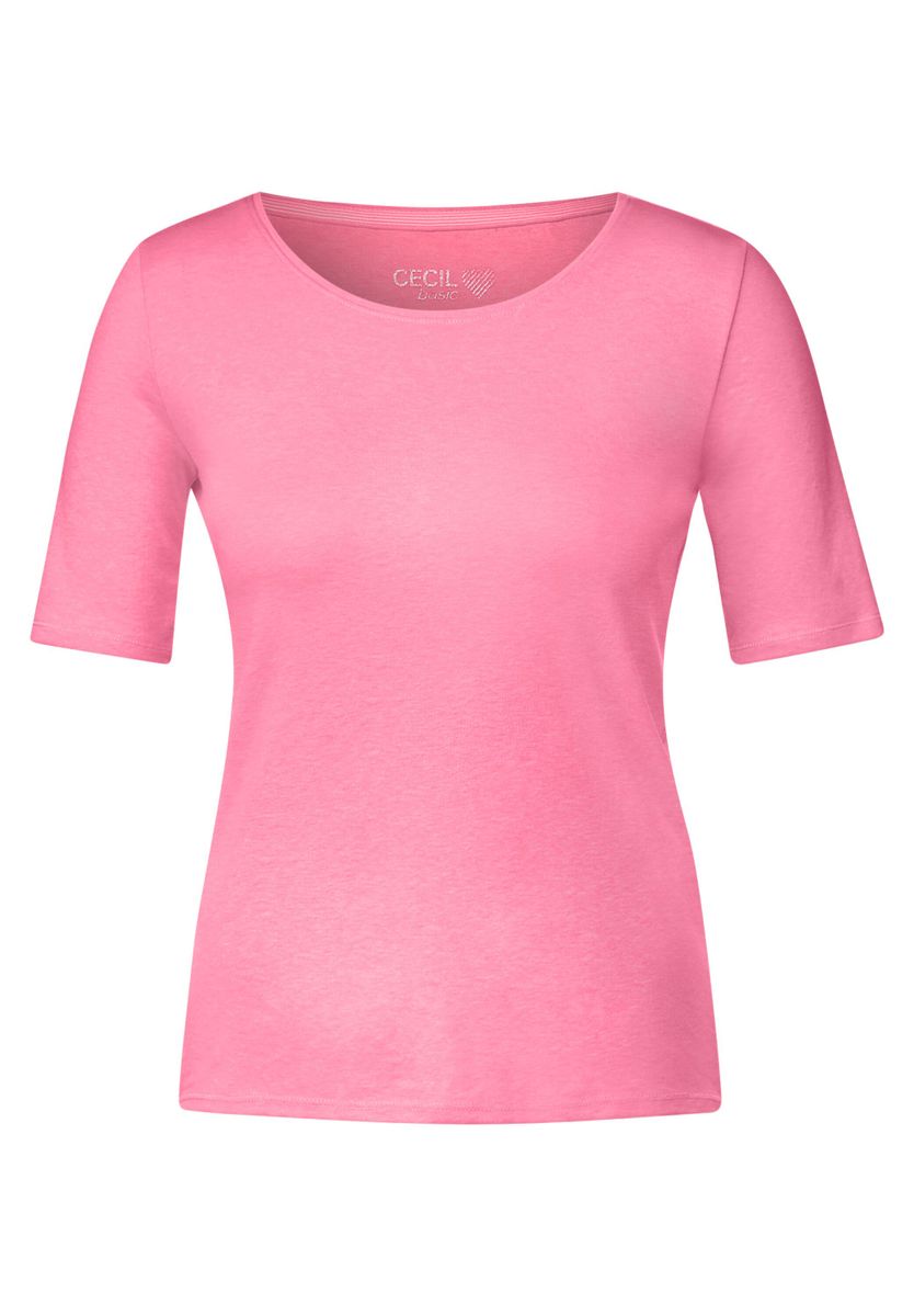 T-Shirt in Unifarbe