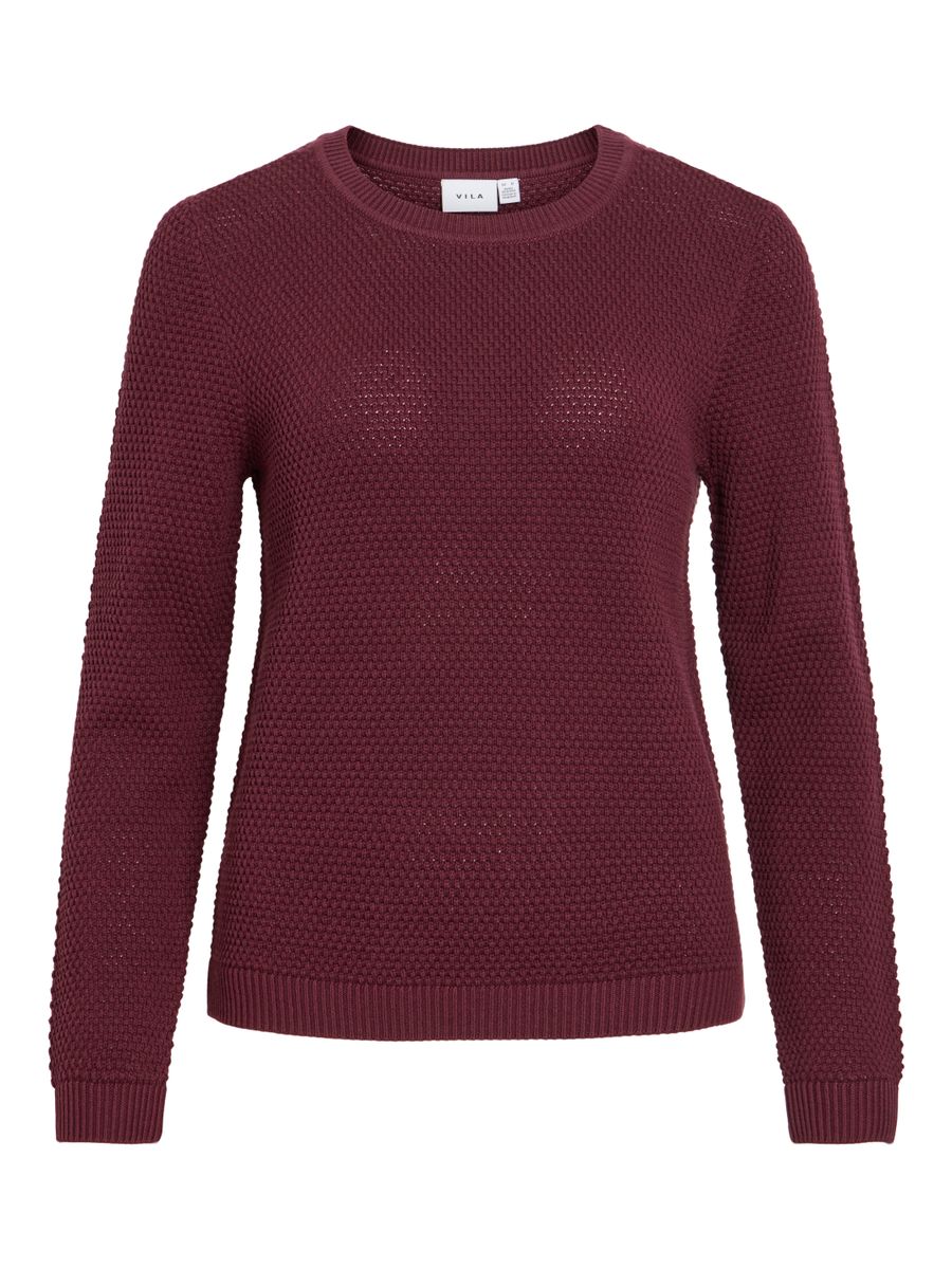 VIDALO O-NECK L/S KNIT TOP- NOOS
