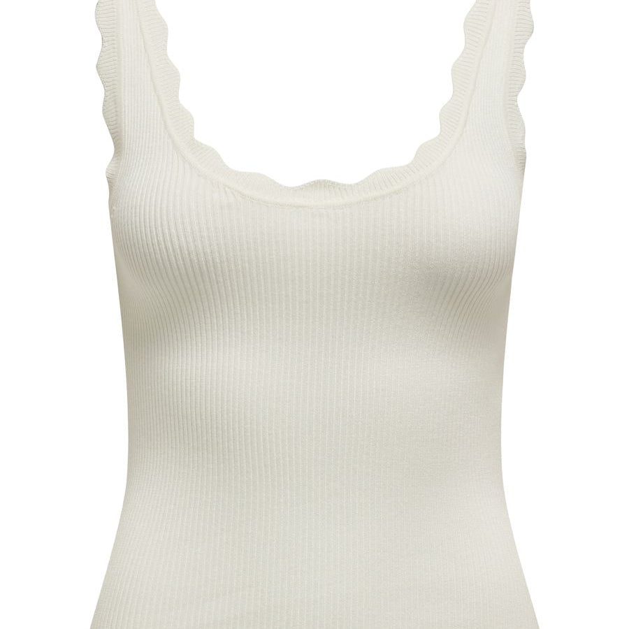 JDYNANNA S/L SCALLOP EDGE TOP KNT NOOS