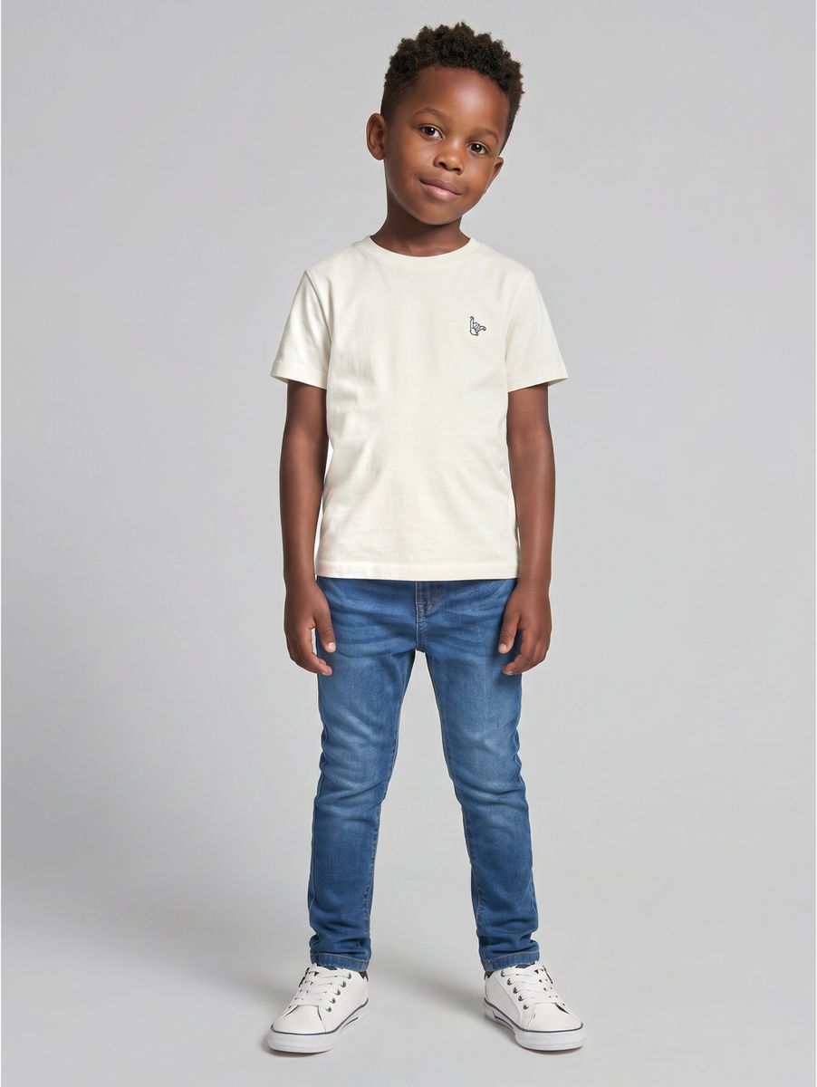matt denim pants