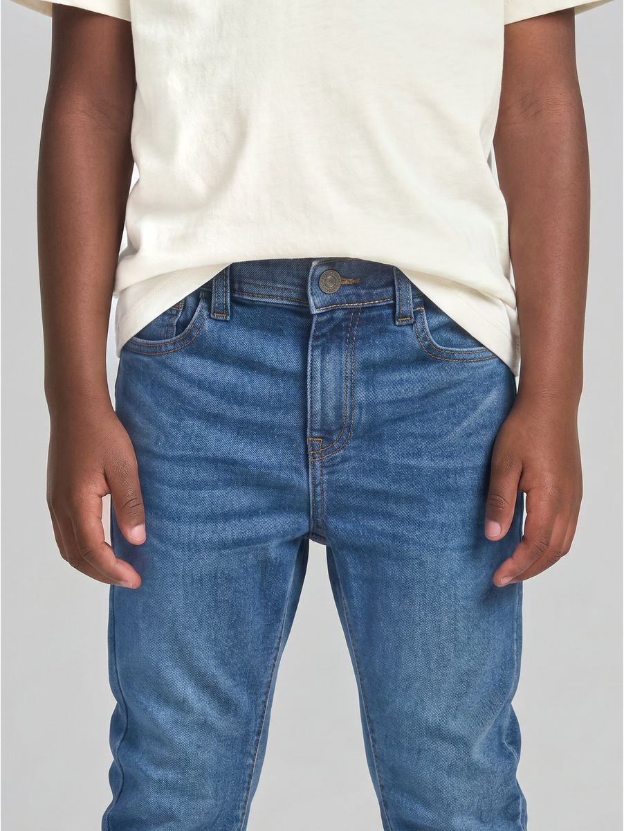 matt denim pants