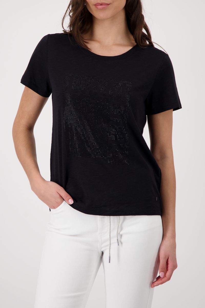 T-Shirt mit Strasssteinen