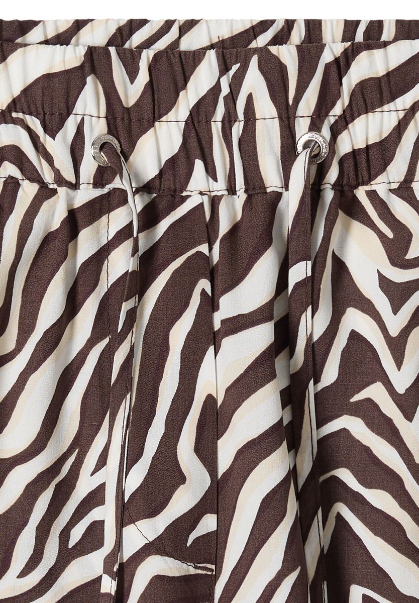 Straight Leg Hose mit Zebraprint
