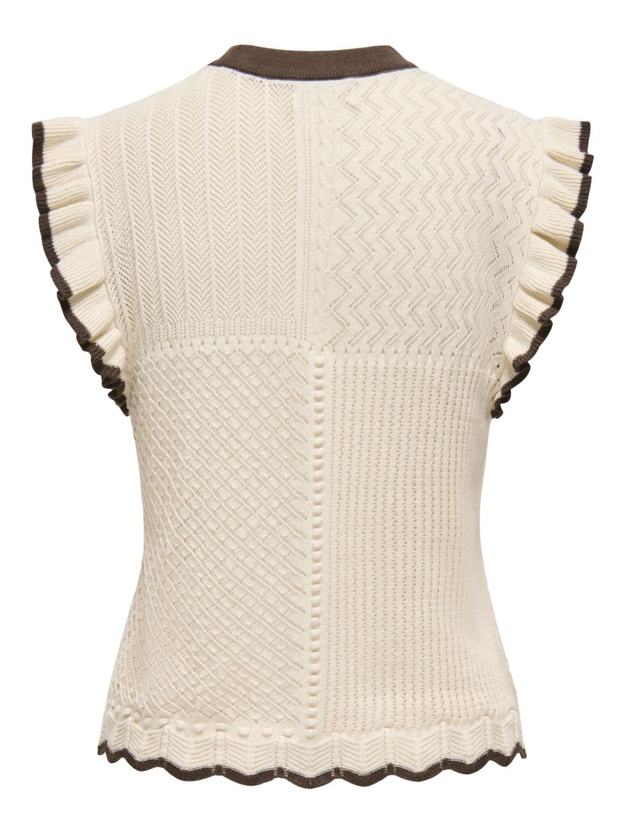 JDYVIOLET S/L FRILL PULLOVER KNT NOOS