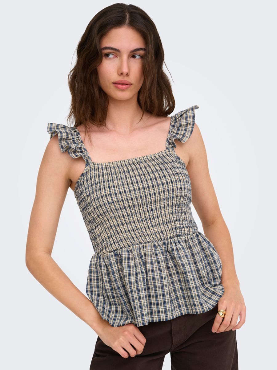 JDYHOLLY S/L SMOCK TOP WVN EXP