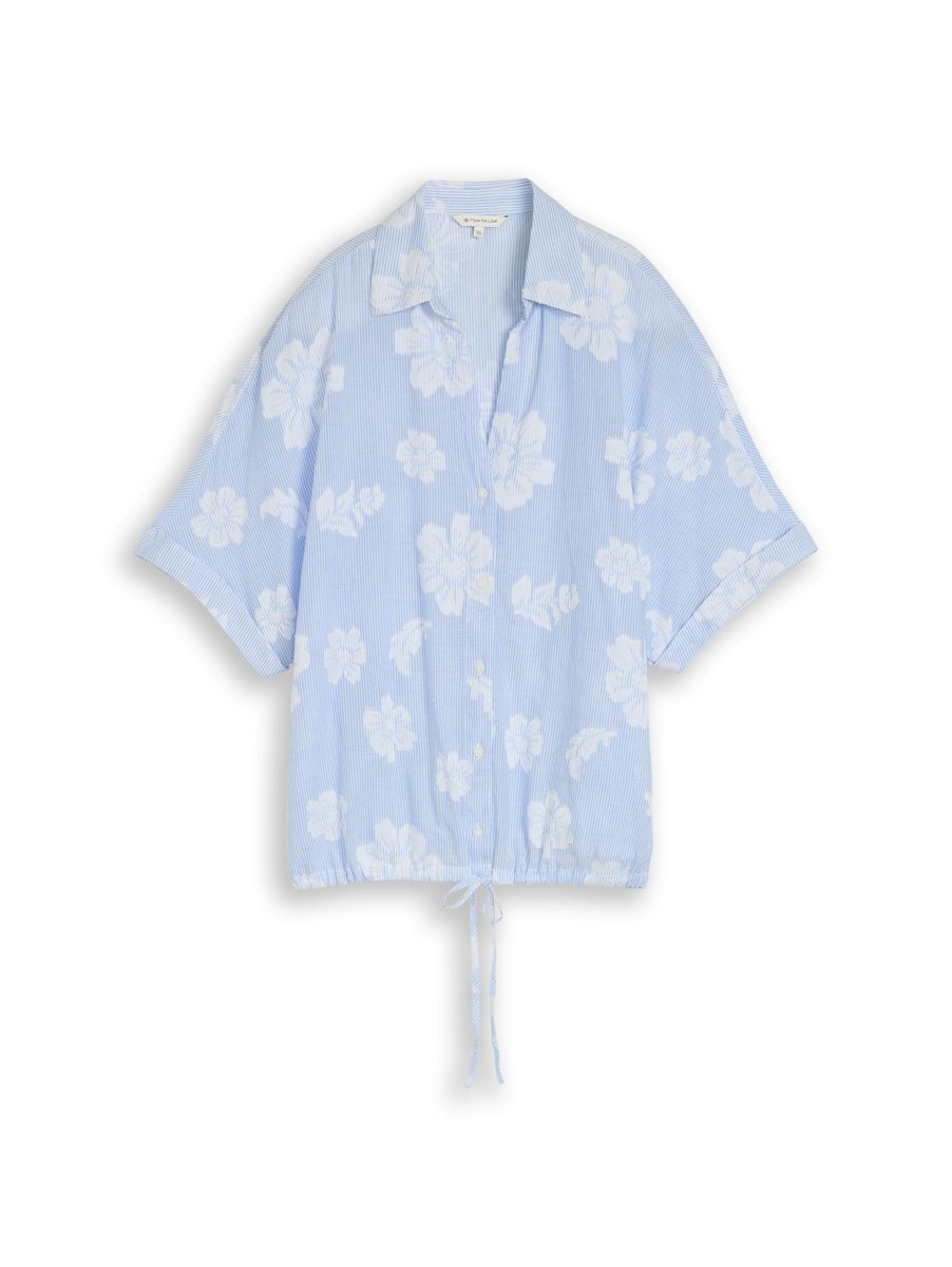 Oversize Bluse mit Blumenmuster