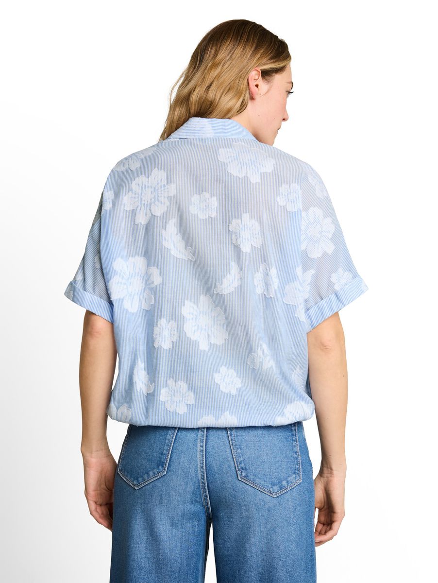 Oversize Bluse mit Blumenmuster