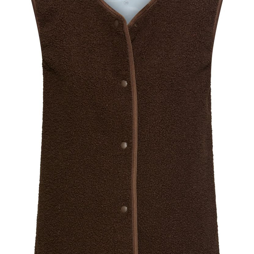 Teddy Weste mit seitlichen Eingrifftaschen