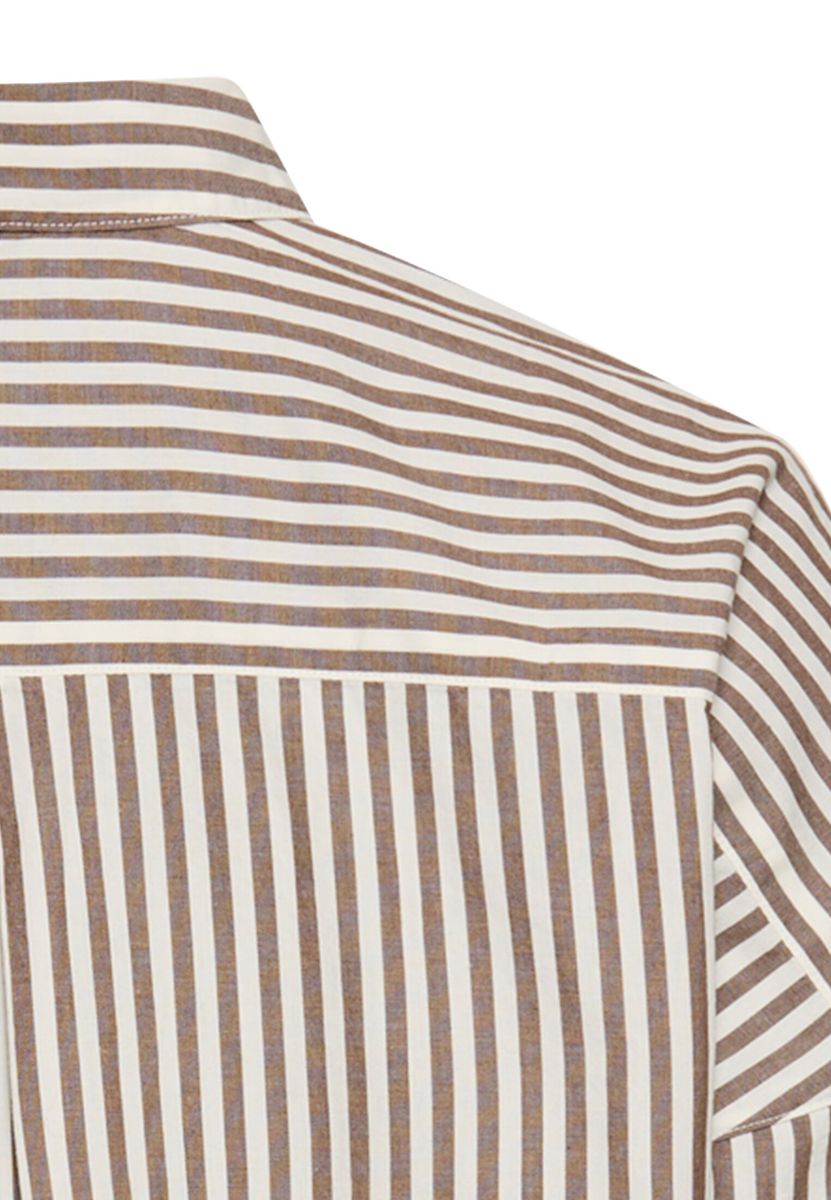 Baumwollbluse mit Knopfleiste