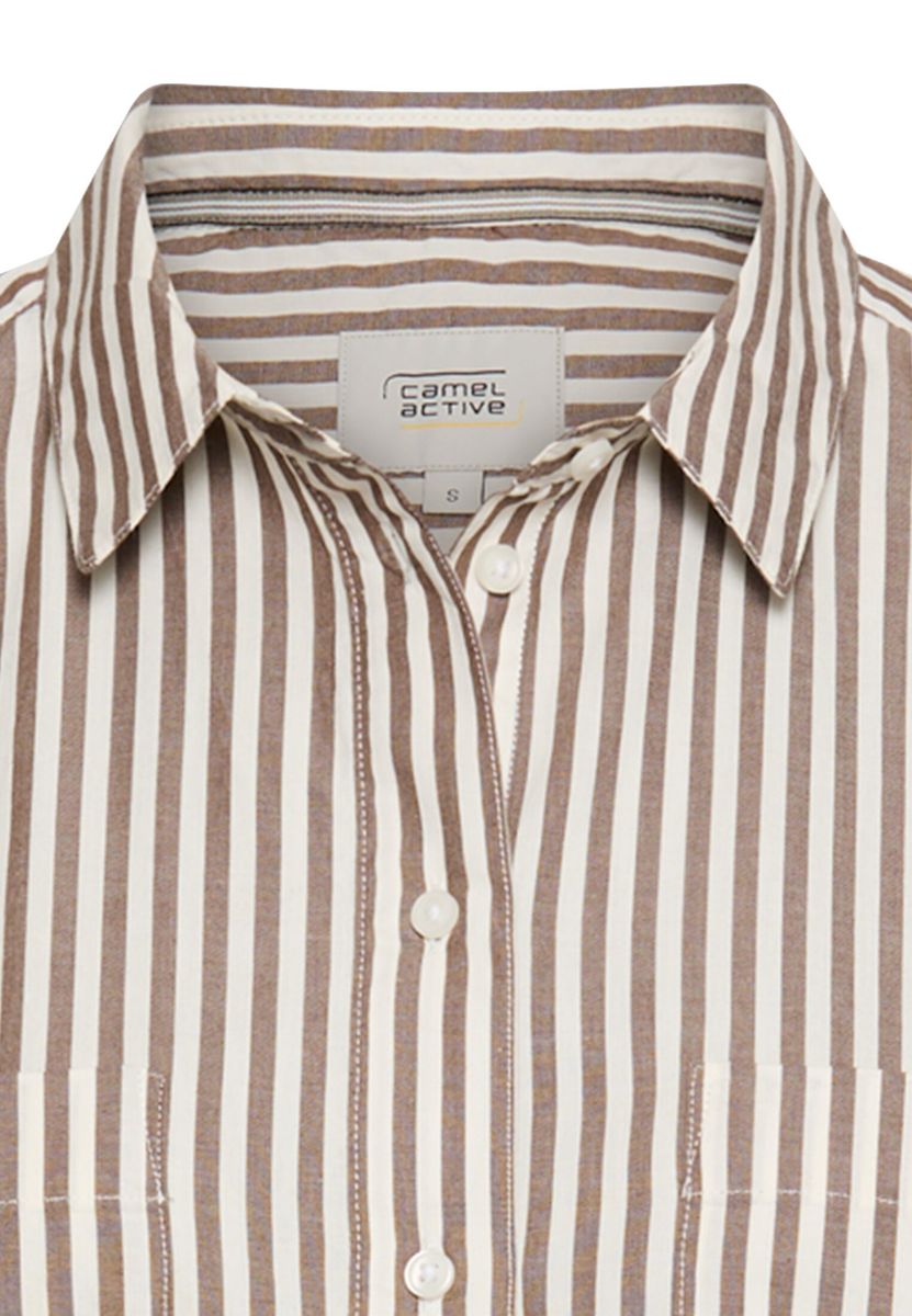 Baumwollbluse mit Knopfleiste