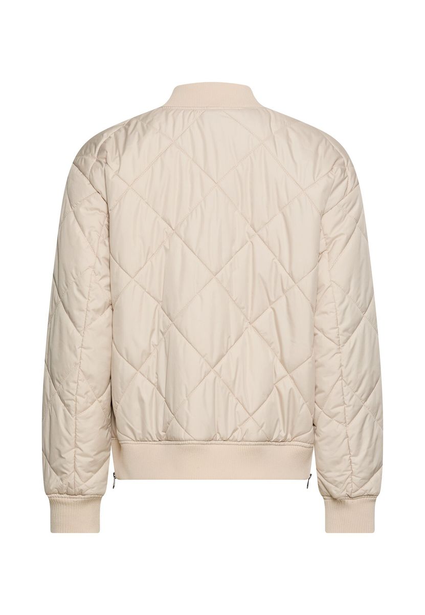 Oversize Bomberjacke mit bedrucktem Futter