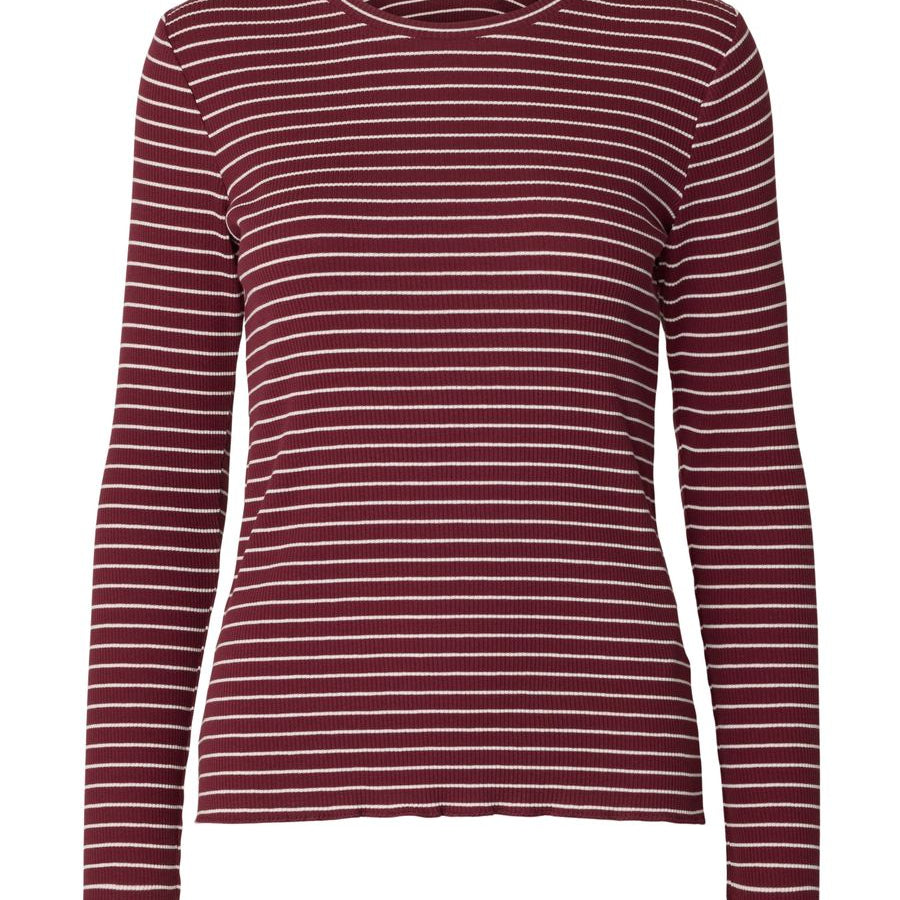SLWANNA LS CREW NECK TEE STR NOOS