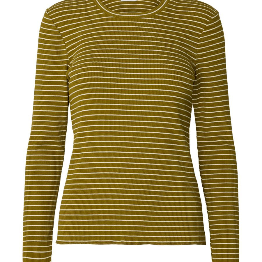 SLWANNA LS CREW NECK TEE STR NOOS