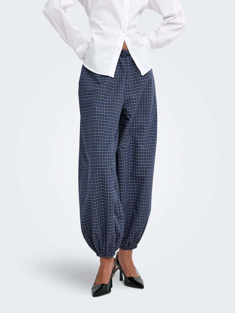 JDYPEGGY MW CHECK LOOSE PANT WVN EXP
