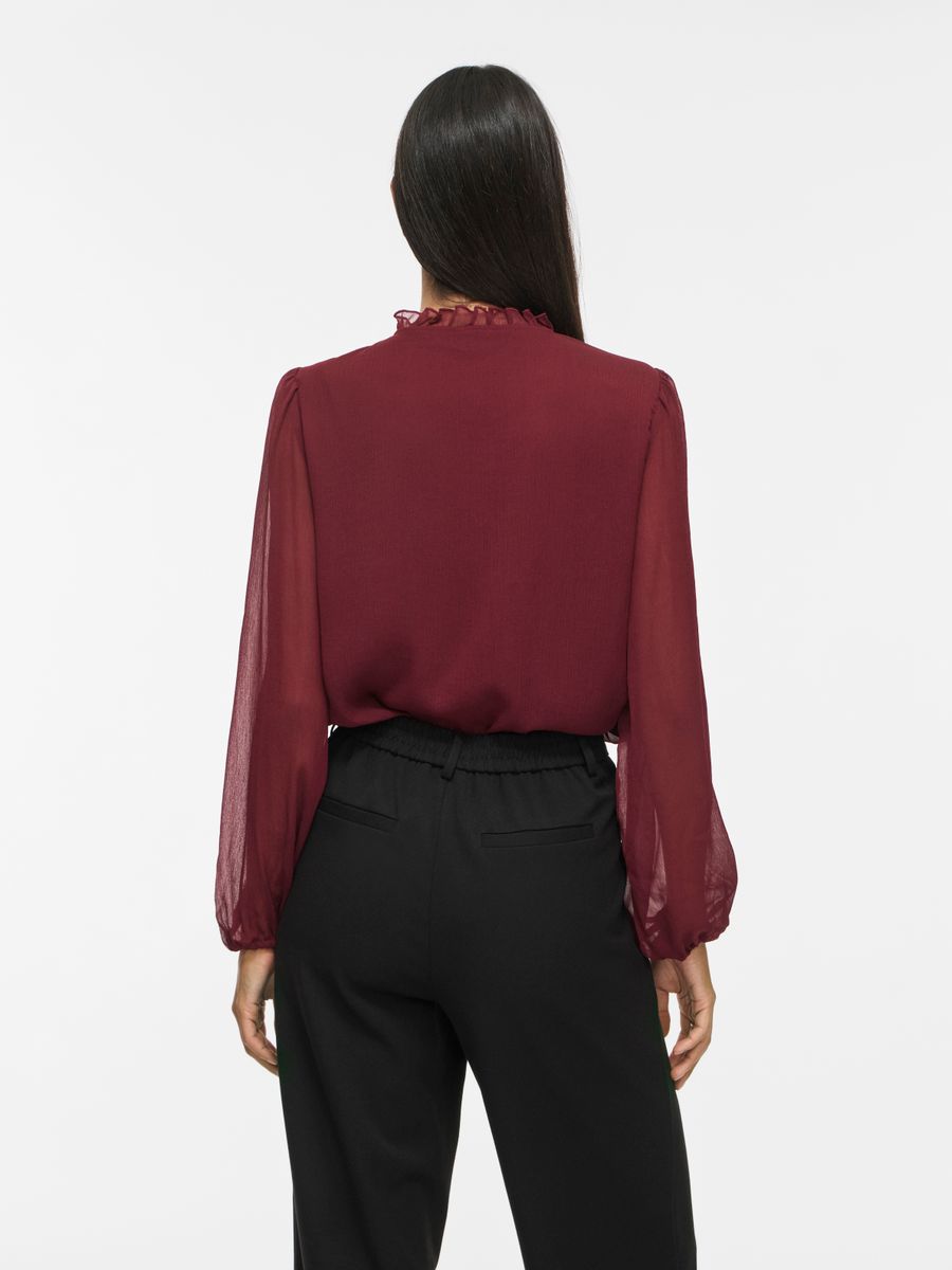 VIFALIA V-NECK TIE L/S TOP