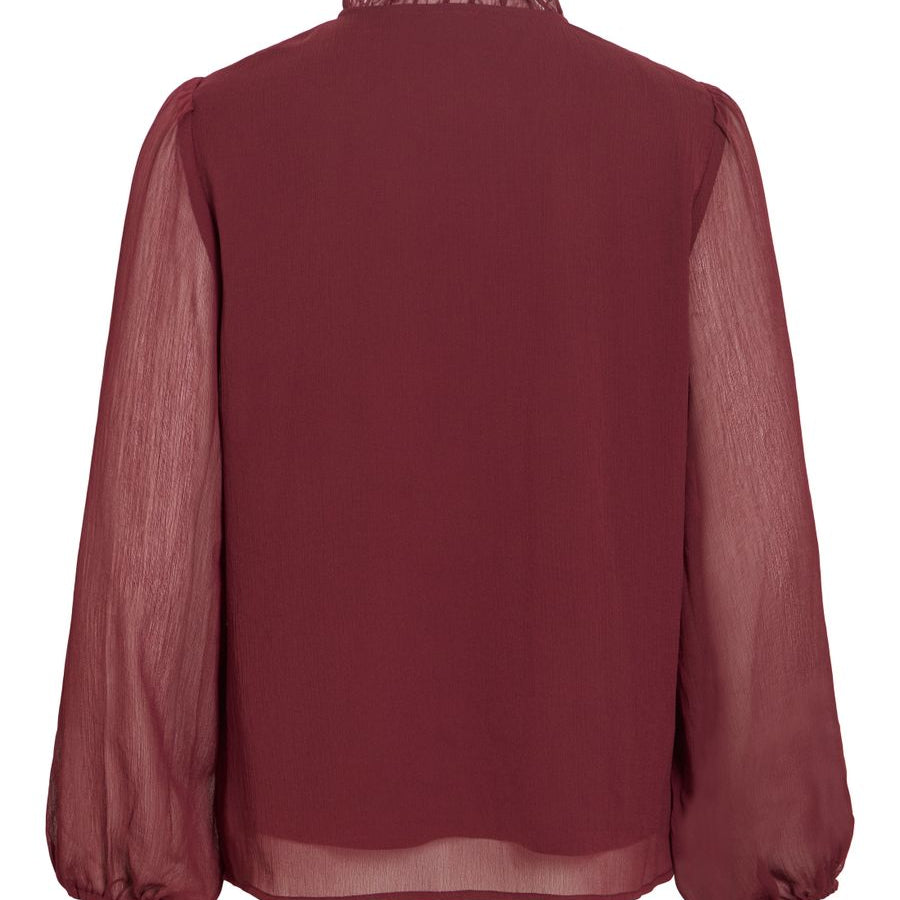 VIFALIA V-NECK TIE L/S TOP