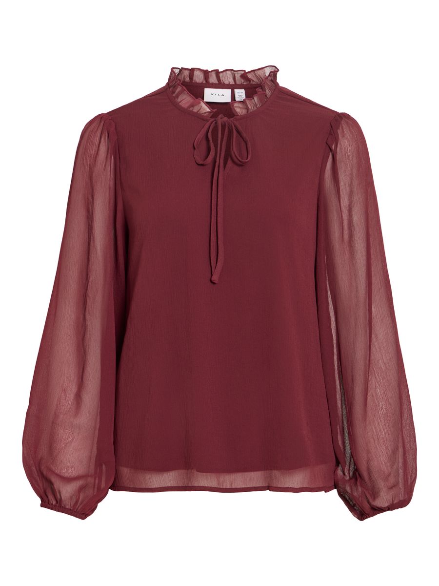 VIFALIA V-NECK TIE L/S TOP