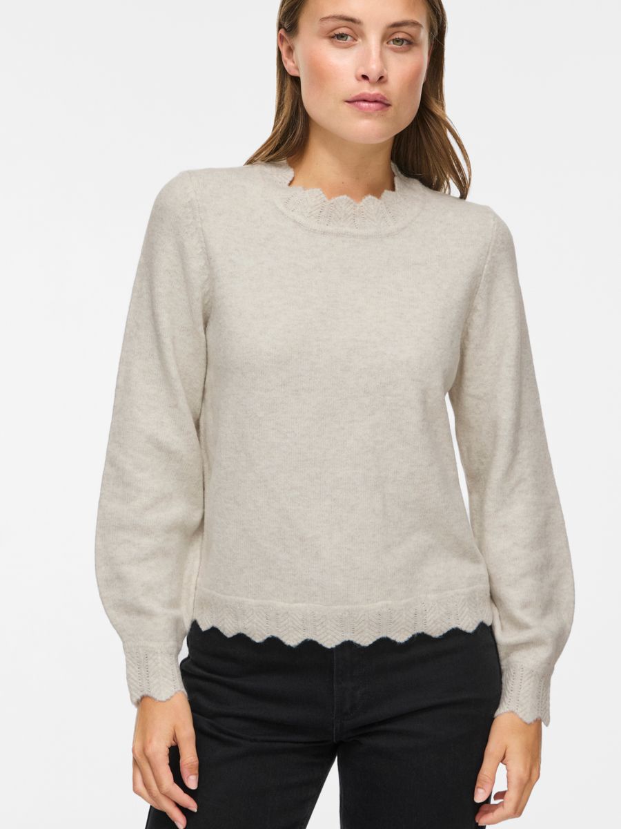 VINIKOLINA O-NECK L/S KNIT TOP - NO