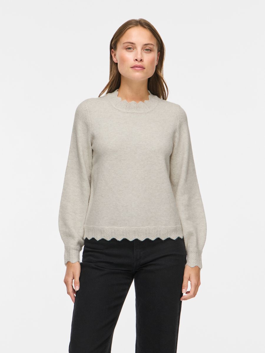 VINIKOLINA O-NECK L/S KNIT TOP - NO