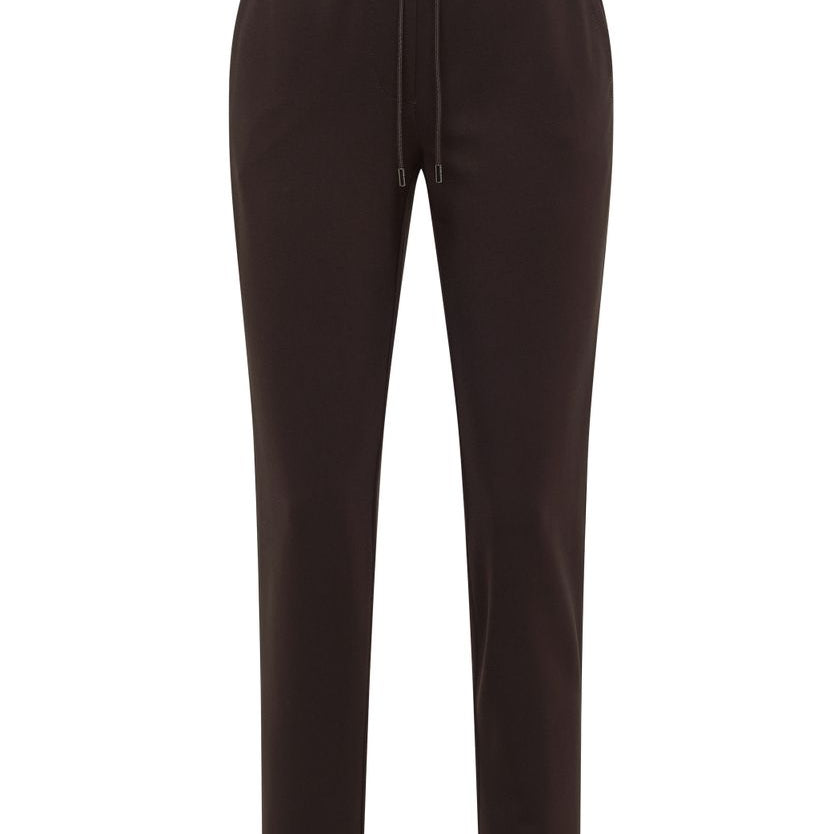 Mid Waist Slim Leg Hose im Casual Fit