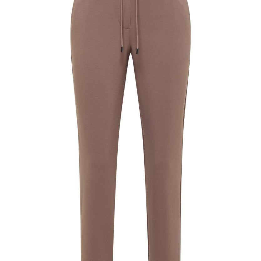 Mid Waist Slim Leg Hose im Casual Fit