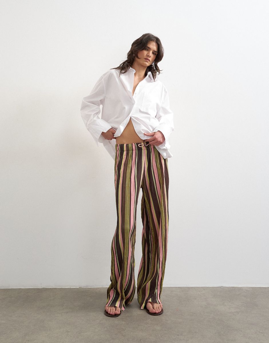 TSMARIE TIE WIDE LEG TROUSERS JRS