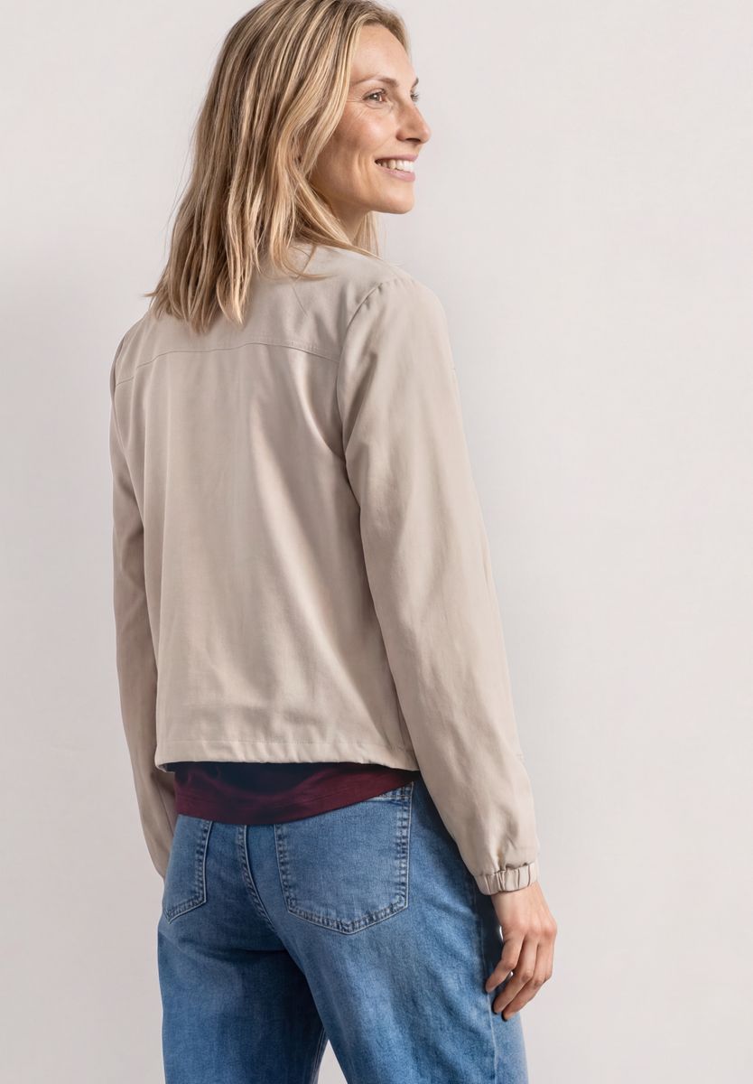 Langarm Blouson mit Zipper