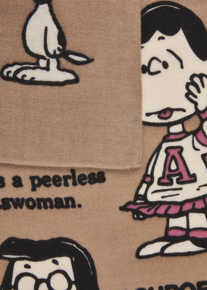 Schal mit Peanuts-Charakteren