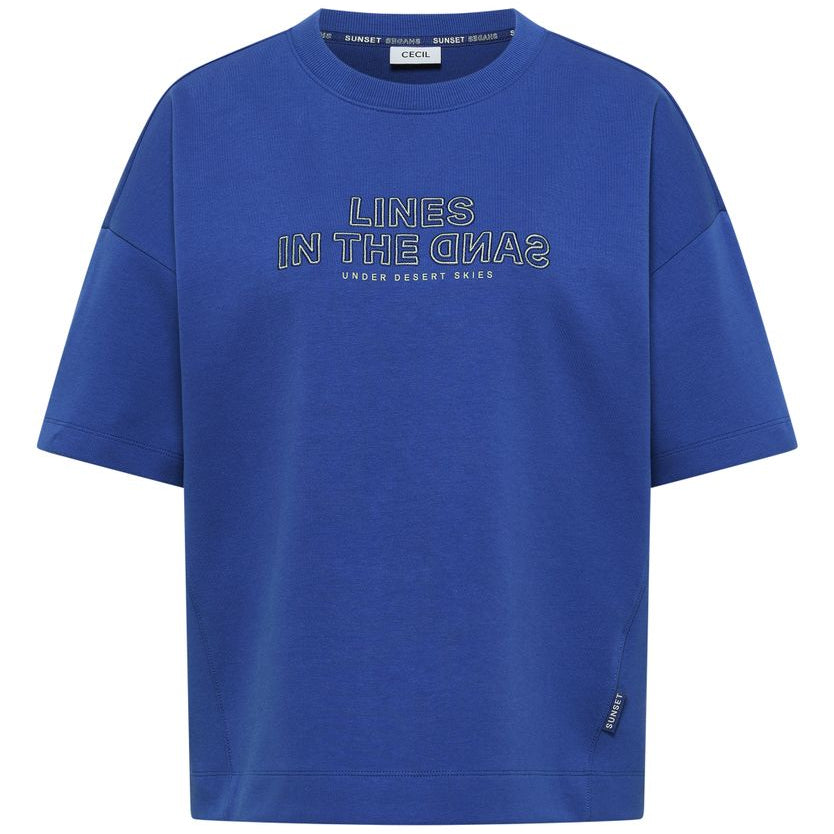 Kurzarm Sweatshirt mit Embroidery