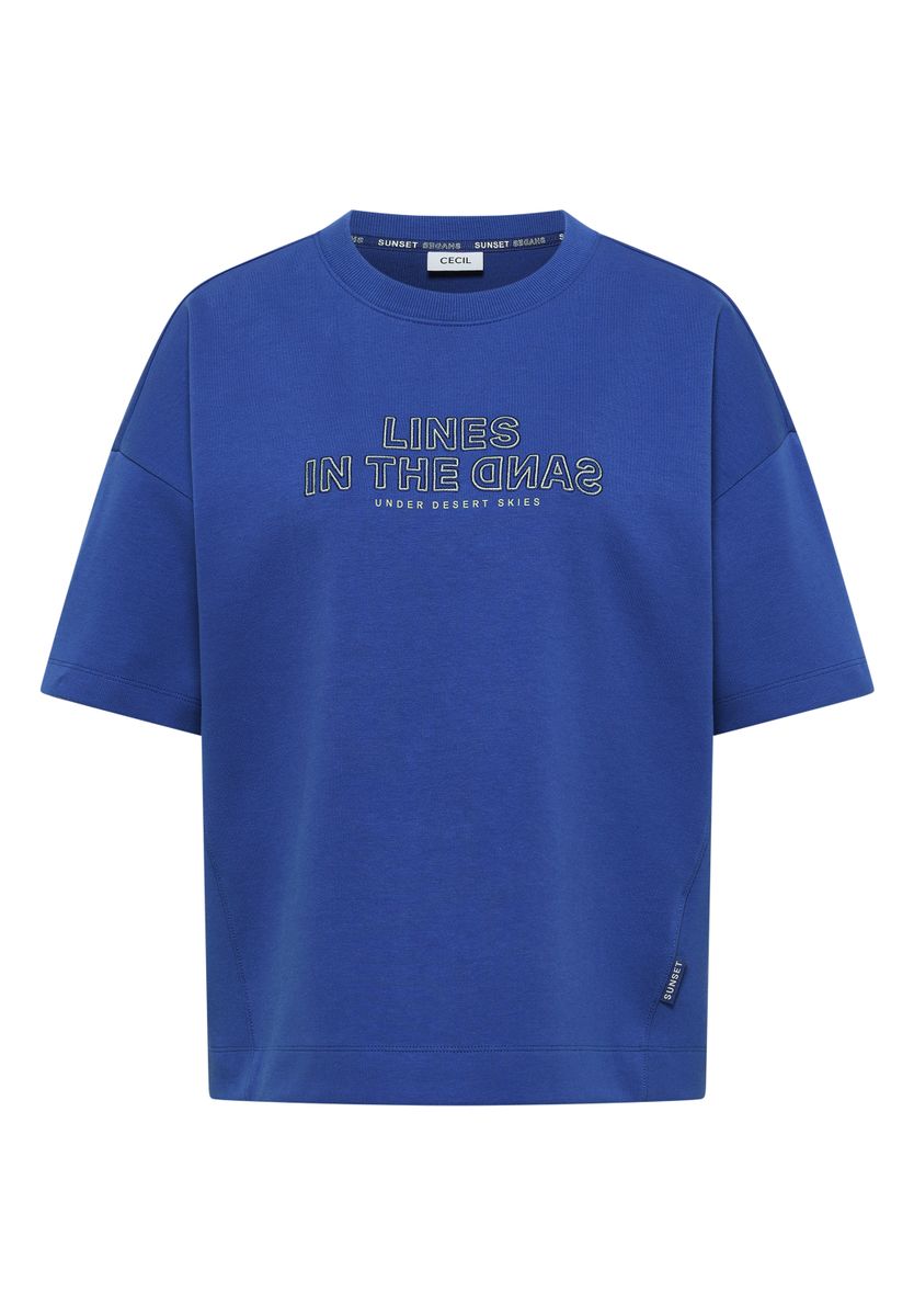 Kurzarm Sweatshirt mit Embroidery