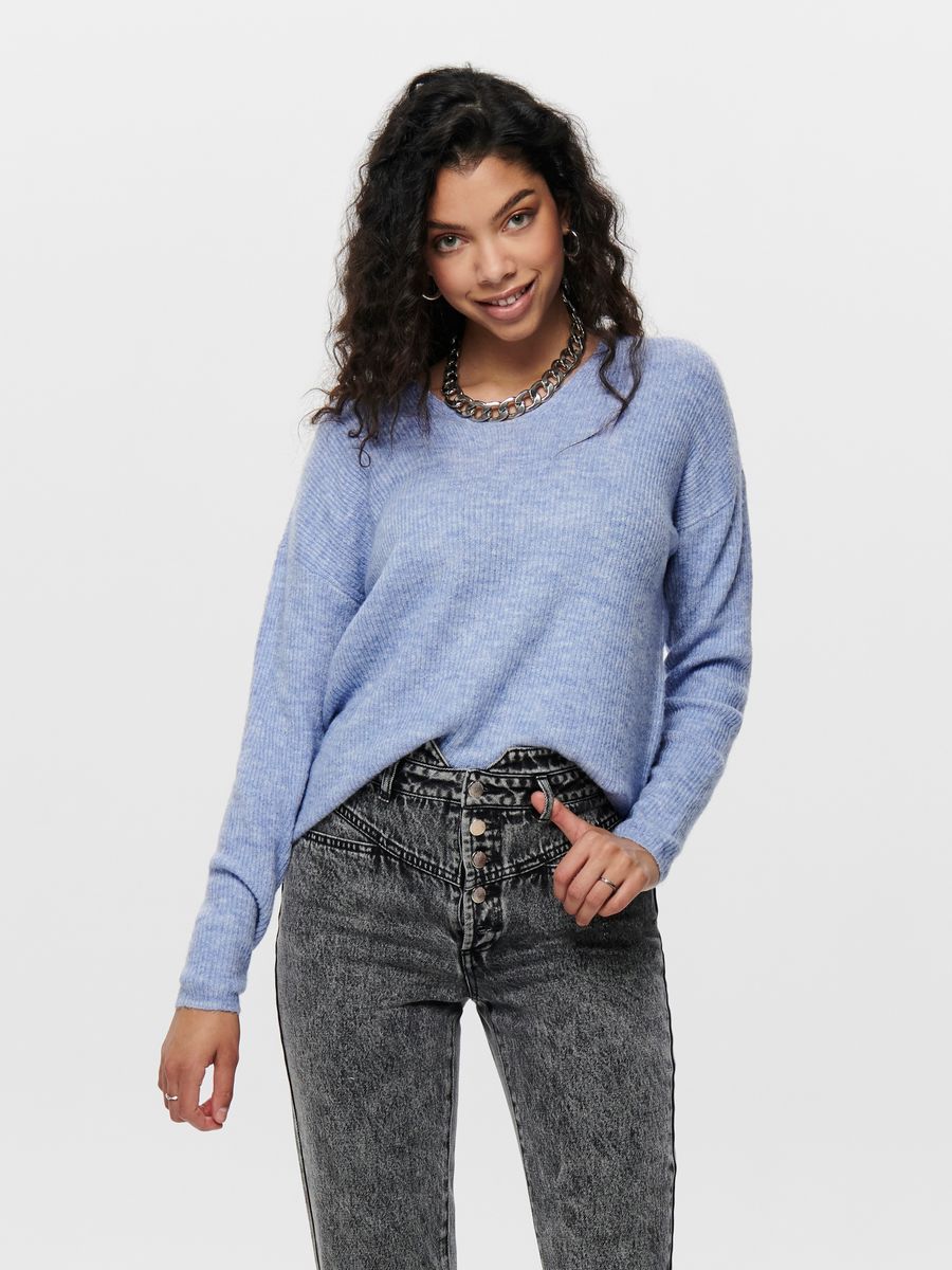 ONLCAMILLA V-NECK L/S PULLOVER KNT
