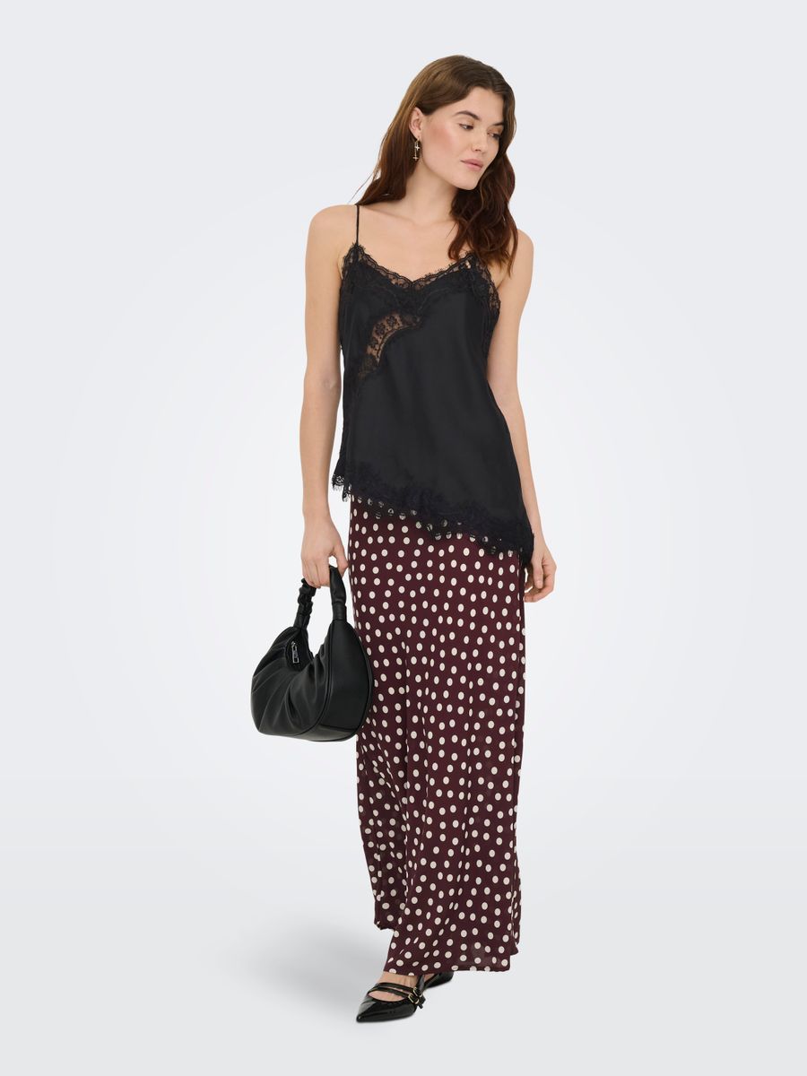 JDYFIFI S/L ASYM LACE SINGLET WVN NOOS