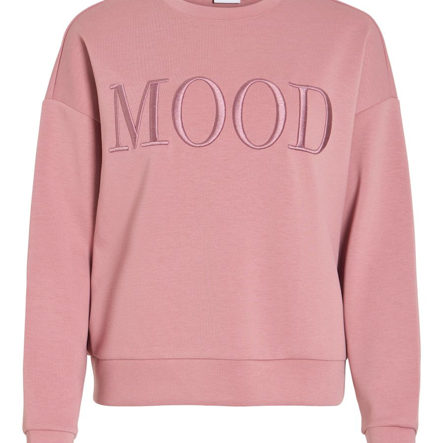 VIREFLECT MOOD EMB L/S SWEAT TOP/R/3