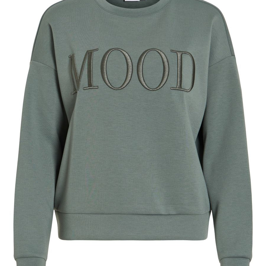 VIREFLECT MOOD EMB L/S SWEAT TOP/R/3