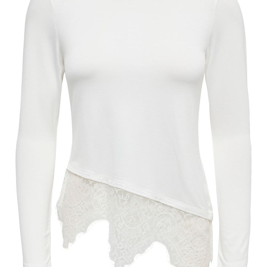 ONLLAILA L/S LACE MIX TOP JRS NOOS