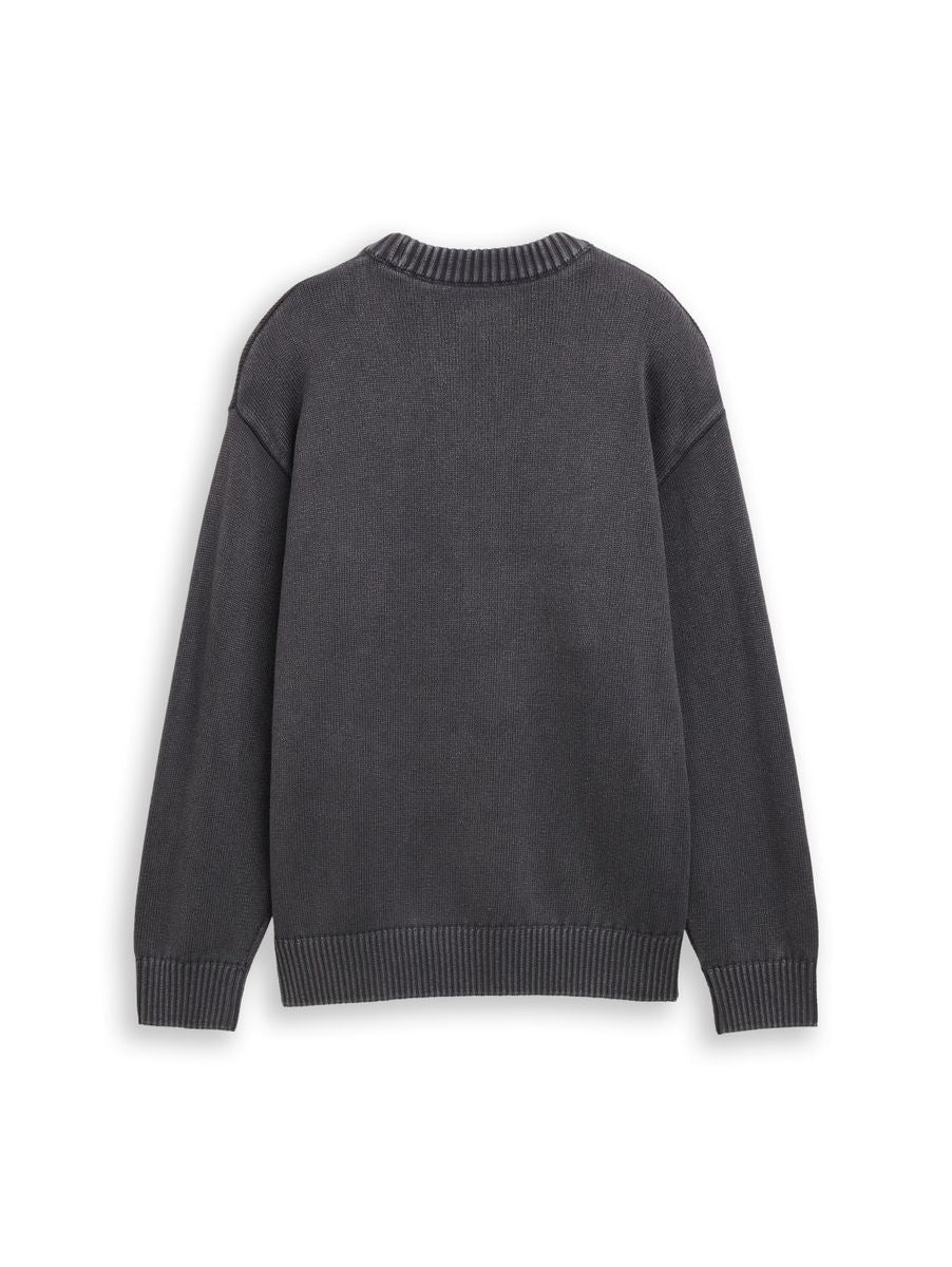 Oversize Strickpullover im Used Look