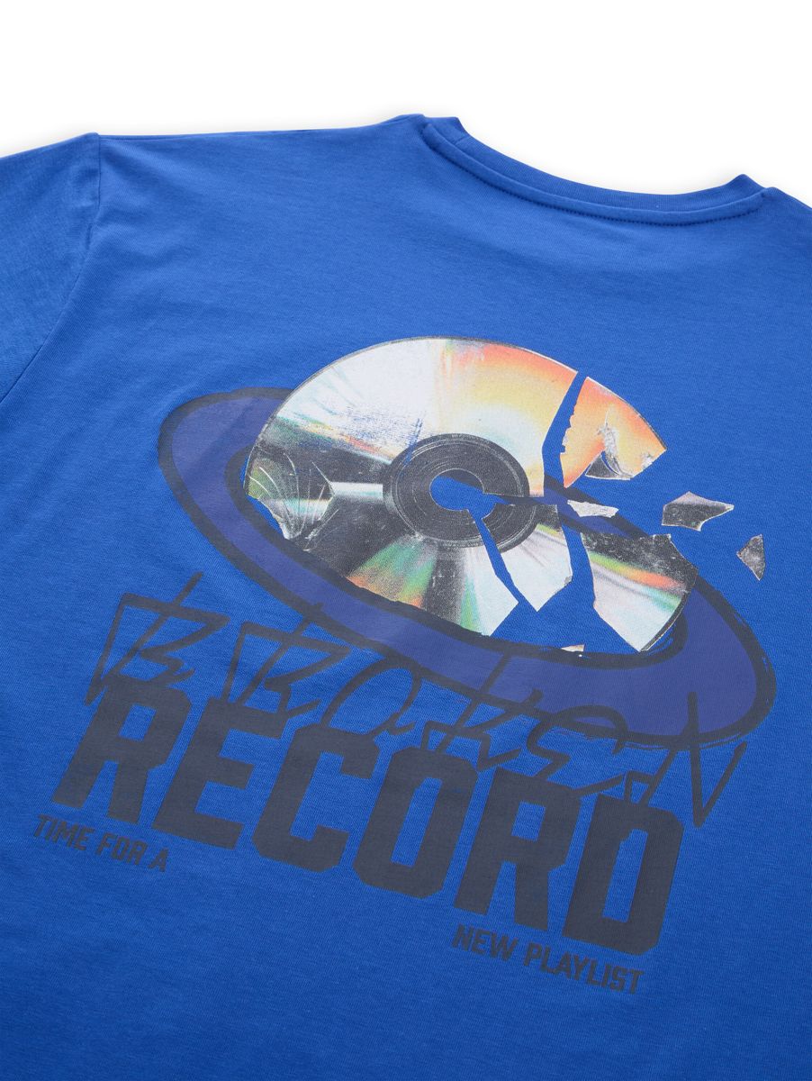 Oversize T-Shirt mit Foto-Rückenprint