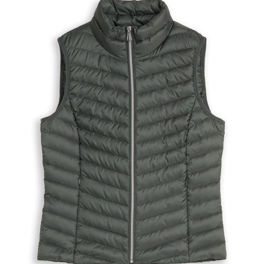 Lightweight Steppweste mit Stehkragen