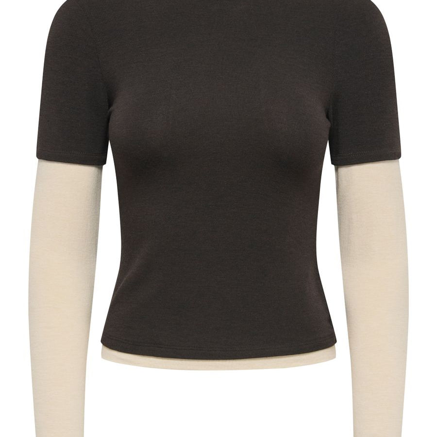 ONLDUBLA L/S DOUBLE TOP JRS
