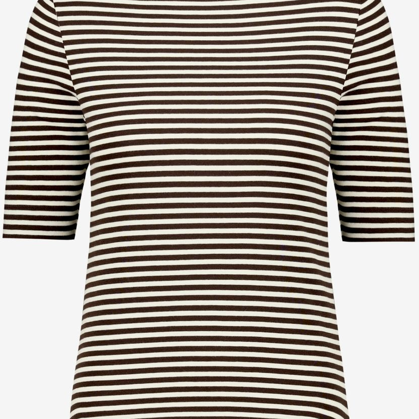 Ringelshirt mit U-Boot Ausschnitt