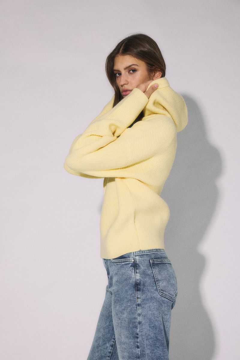 NMPEARL L/S KNIT HOODED KNIT