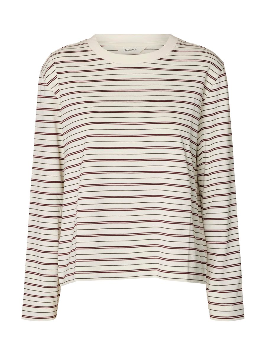 SLWESSENTIAL LS STRIPED BOXY TEE NOOS