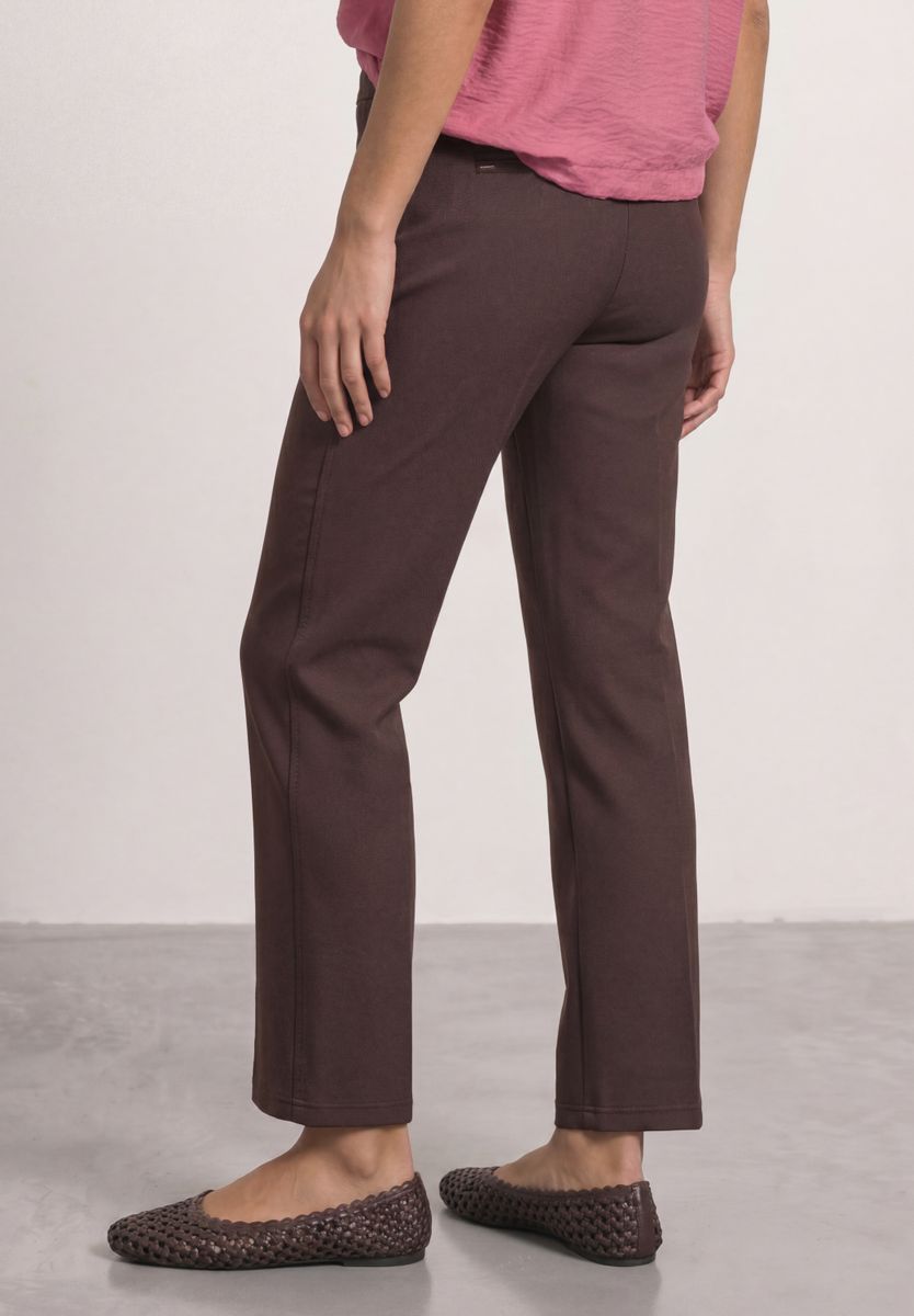 High Waist Straight Leg Hose im Casual Fit